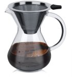 Beijiyi - cafeti�re � verser, filtre � caf� manuelle, carafe en verre borosilicate, cafeti�re manuelle ...