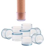 Beijiyi - casquettes en silicone pour chaises et meubles - 16 pi�ces - pieds patins ronds pour jambes ...