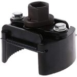 Beijiyi - cl� filtre � huile carr� universelle r�glable 1 / 2 inch noir (80 - 105mm)