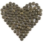 Beijiyi - clous tapissier laiton cuivre meubles dcoratifs 14mm motif de fleurs diy clous 200pcs