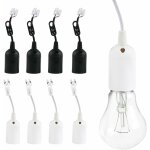 Beijiyi - douilles de lampe e27, 8 pcs support lampe douille, base dampoule en plastique avec câble, ... Beijiyi - douilles de lampe e27, 8 pcs support lampe douille, base dampoule en plastique avec câble, ...