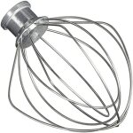 Beijiyi - fouet en fil d'acier inoxydable compatible avec kitchen aid k45ww wp9704329 ksm150 ksm160 k45 ...