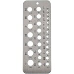 Beijiyi - jauges m�triques de per�age en acier inoxydable 1 - 13 mm outil de mesure pour �crous m�triques, ...