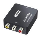 Beijiyi - mini av rca cvbs vers hdmi vid�o audio convertisseurs adaptateur support 720 1080p pour cam�ra, ...