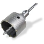 Beijiyi - scie cloche trpan brique 80mm scie cloch trpan bton couronne de forage 8x110mm avec adaptateur ...