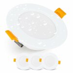 Aougo - spot led encastrable downlight led spots de plafond ip54 pour salle de bain, locaux humides, ...