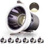 Beijiyi - spot salle de bain led encastrable 6 pack 7w 700lm = 70w incandescence, ip44, blanc naturel ...