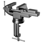 Tau de table mchoires de 70 mm, petite pince tte pivotant 360multi angle avec enclume, etau  ventouse ...