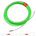 Tire fils electrique aiguille nylon avec tte flexible de guidage 15m, electricien tire fil aiguille ...