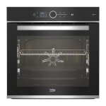 Beko - four encastrable multifonction - pyrolyse bbim13500xpsw - inox / noir - porte froide - 59, 4 x ...