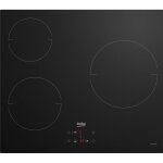 Beko - table de cuisson � induction 60cm 3 foyers 5900w noir hii63400mt