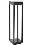 Borne solaire extérieur led en métal 60 cm jardin allée noir selway Borne solaire extérieur led en métal 60 cm jardin allée noir selway