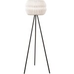 Beliani - lampadaire trpied design moderne style minimaliste avec abat - jour en papier pieds en mtal ...
