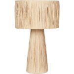 Beliani - lampe � poser boho raphia beige welmel