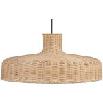 Lampe � suspendre tiss�e main en rotin naturel fa�on osier abat - jour large tamarin