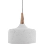 Lampe suspension luminaire scandinave blanc effet b�ton e27 60w design tendance pour salon ou salle � ...