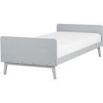 Beliani - lit simple moderne scandinave en bois de pin 90 x 200 cm � lattes gris bonnac