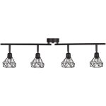 Beliani - plafonnier avec 4 lampes ajustables de forme g�om�trique en m�tal noir erma