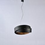 Belight - astro suspension en fer laqu� noir avec c�ble acier r�glable 2 lumi�res 122 d. 46 bl207 - 2 ...