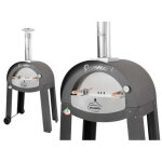 Bellanapoli - four � bois professionnel cuisson 2 pizzas inox 430 haute qualit� 130kg 400�c