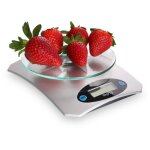 Balance de cuisine et ptisserie - lgre avec cran lcd - affichage numrique - facile  nettoyer - ...
