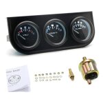 Benobby kids - kit compteur voiture 52 mm triple 3 en 1, voltmtre, jauge d'eau et d'huile