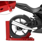 Bquille arrire moto lve moto arrire avec bras rglable support de roue moto sur roulettes en acier ...