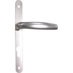 B�quille double sur plaque �troite entraxe 70 / 195 mm ligne atlanta cl� i finition blanc ral 9010 porte ...