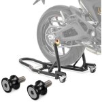 B�quille de range arri�re mover ii racing noir mat + diabolos motea jerez m8 noir