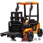 Chariot lvateur jcb - vhicule enfant - batterie 12v - 2  6 ans - jaune