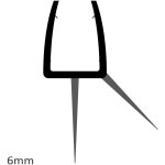 Joint de douche magnétique pour cabine, vitre, paroi et porte de douche verre épaisseur 6mm ou 8mm - ... Joint de douche magnétique pour cabine, vitre, paroi et porte de douche verre épaisseur 6mm ou 8mm - ...