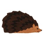 Paillasson animal en fibres de coco revers antid�rapant h�risson