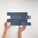 Bestile - carrelage effet zellige nolita marine 6, 5x20cm (0, 35m2 ) - les carreaux de jean