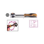 Beta cliquet 3 / 8' 52 dents manche tournant - 910 / 58 - 009100884