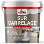 Béton ciré sur carrelage, cuisine, salle de bain, mural, sol, plan de travail, décoratif, revêtement, ... Béton ciré sur carrelage, cuisine, salle de bain, mural, sol, plan de travail, décoratif, revêtement, ...