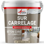 Arcane industries - bton cir sur carrelage, cuisine, salle de bain, mural, sol, plan de travail, dcoratif, ...