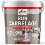 Arcane industries - bton cir sur carrelage, cuisine, salle de bain, mural, sol, plan de travail, dcoratif, ...