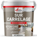 Arcane industries - bton cir sur carrelage, cuisine, salle de bain, mural, sol, plan de travail, dcoratif, ...