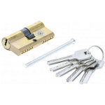 Bgs technic - barillet 30 / 30 mm cylindre de serrure 60 mm en laiton avec 5 cles