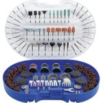 Bgs technic ? coffret d'accessoires pour outils rotatifs 315 pcs ? disques abrasifs, meules, fraises ...