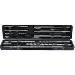 Bgs technic - promo coffret trepans 12 forets burins a maconnerie emmanchement sds de 5 a 20mm