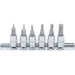 Embouts cles 6 pans males bgs carre 1 / 4 chrome vanadium / 1, 5 - 6 mm