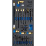 Bgs technic - insert de servante d'atelier 1 / 3 : jeu d'adaptateurs pour testeur de compression et de ...