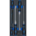 Bgs technic - insert de servante d'atelier 1 / 3 : jeu de limes d'atelier 5 pi�ces