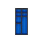 Insert de servante d'atelier 1 / 3, vide : 7 tablettes 408 x 189 x 32 mm bgs 74363