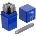 Bgs technic ? jeu de 9 chiffres � frapper 5 mm ? acier � outils c45 ? duret� 46 - 52 hrc ? pour marquage ...