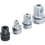 Bgs technic - jeu d'adaptateurs industriels pour cl� polygonales � cliquet 4 pi�ces bgs diy 98210