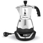 Bialetti - cafetière italienne électrique 6 tasses inox 0006093 Bialetti - cafetière italienne électrique 6 tasses inox 0006093