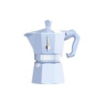 Bialetti - cafetiere moka exclusive light bleu 3 t
