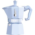 Bialetti - cafetiere moka exclusive light bleu 3 t